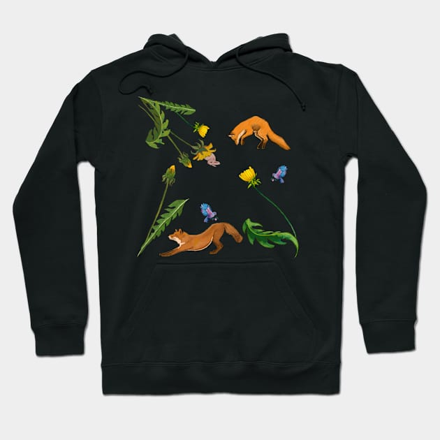 Foxes and dandelions Hoodie by TatianaBS